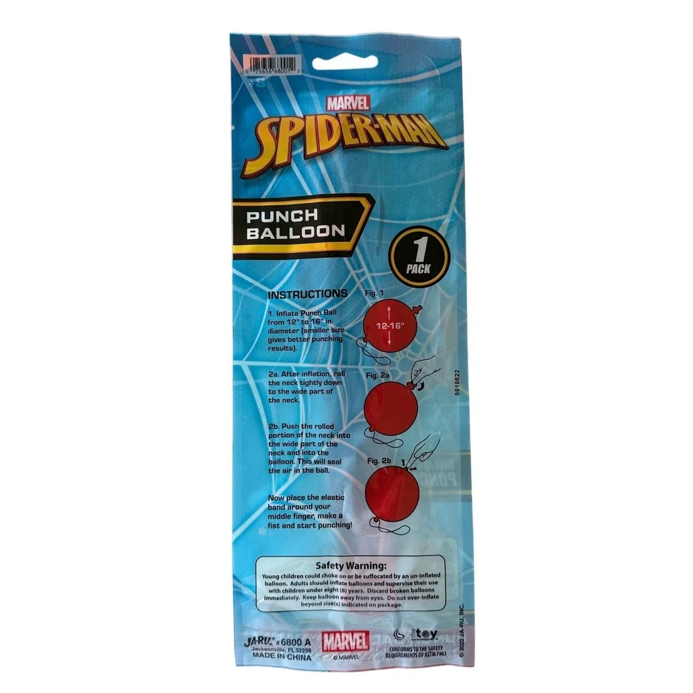 LOT of 7 Marvel Spiderman Balloon Red Superhero Party Favors 6800A‎